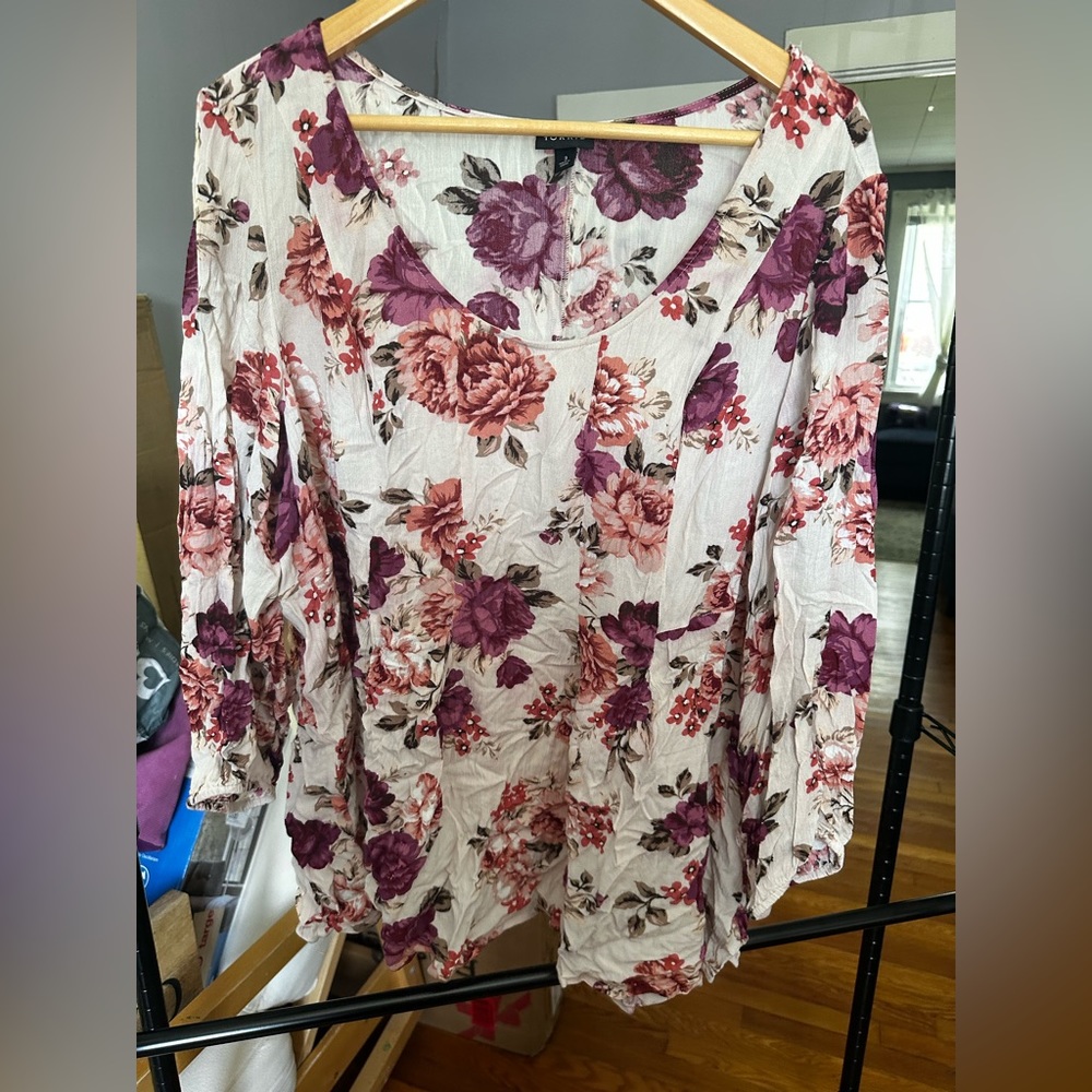 Floral Blouse Torrid Size 3